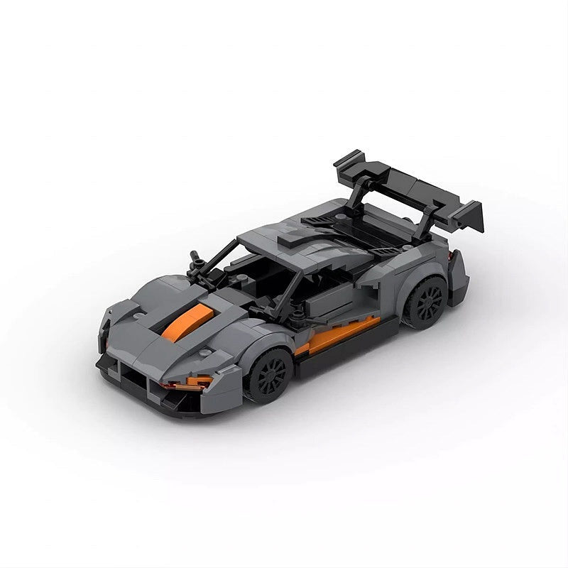 British Hypercar Speed Racer MOC Building Kit | 8-Wide Vehicle Model - 3