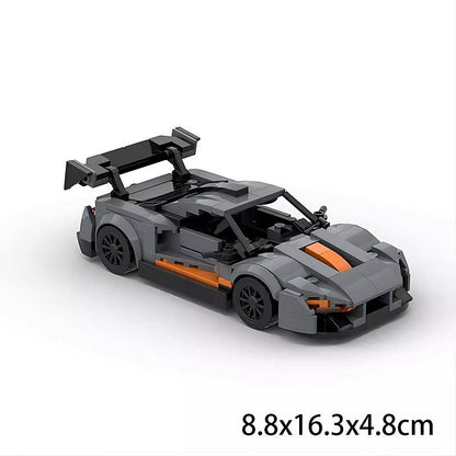 British Hypercar Speed Racer MOC Building Kit | 8-Wide Vehicle Model - 5