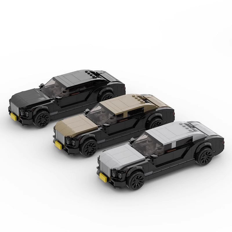 British Luxury V8 Sedan MOC Vehicle Building Kit | Classic Car Model - 1