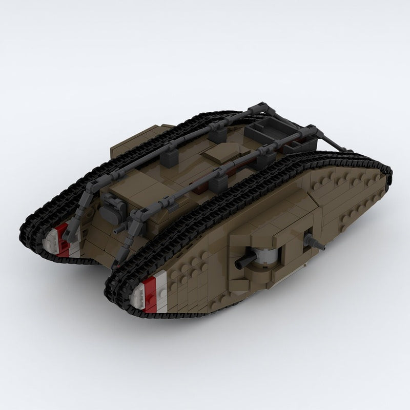 British Mark IV WWI Heavy Tank 1:35 Scale MOC Building Kit - 5
