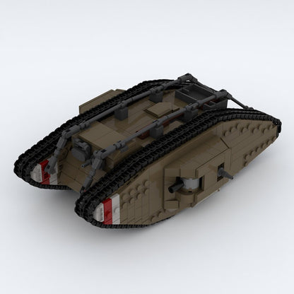 British Mark IV WWI Heavy Tank 1:35 Scale MOC Building Kit - 5