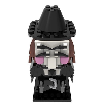British Masked Vigilante Guy BrickHeadz Building Kit | LEGO-Compatible MOC - 5
