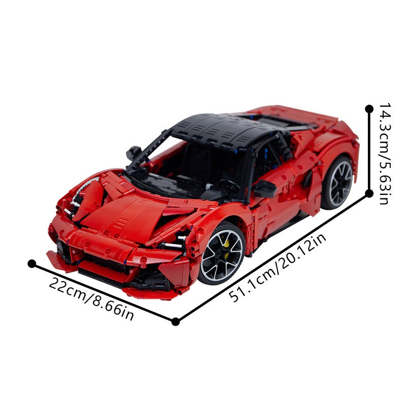 British Mid-Engine Supercar Building Kit | LEGO-Compatible MOC - 4