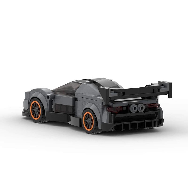 British Track Hypercar Racing Coupe Building Kit | 8-Stud Wide LEGO-Compatible MOC - 3