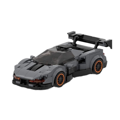 British Track Hypercar Racing Coupe Building Kit | 8-Stud Wide LEGO-Compatible MOC - 5