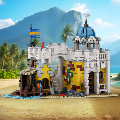 broadside's brig redux building set | lego compatible - 1
