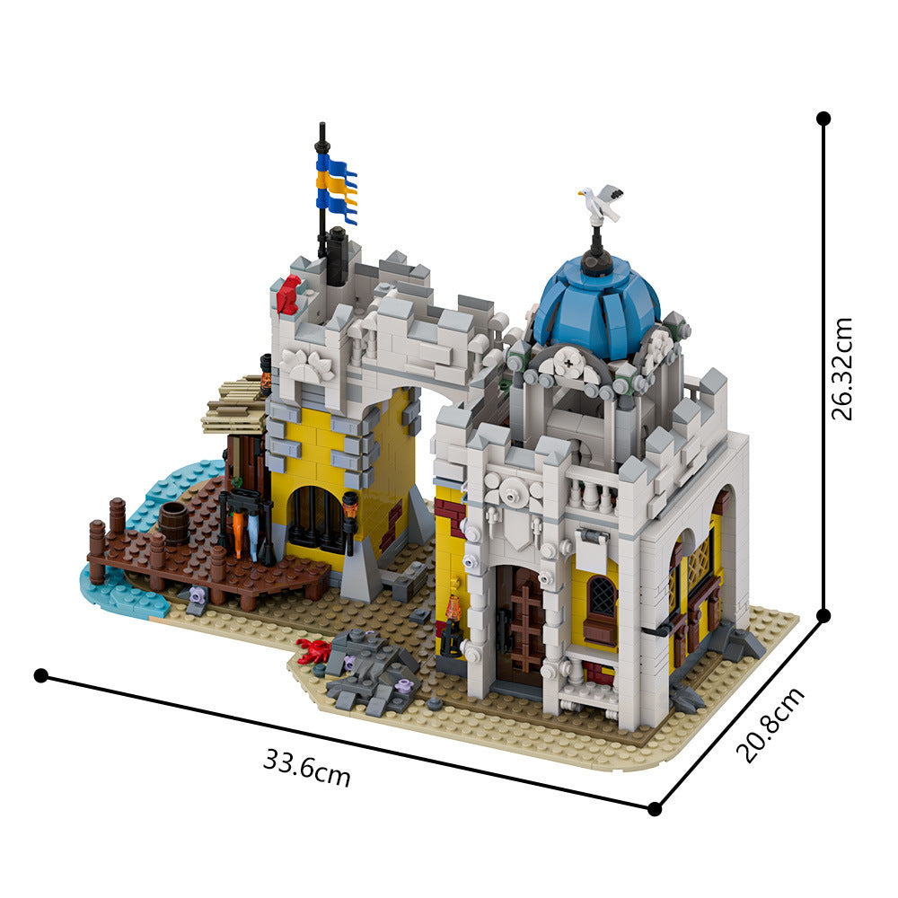 broadside's brig redux building set | lego compatible - 4