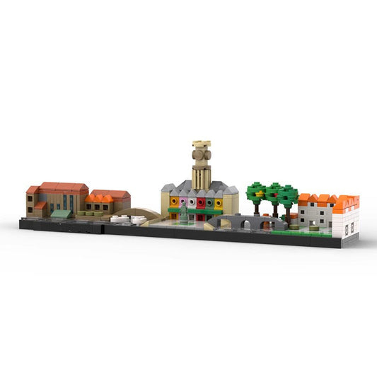 Brugge Skyline Building Kit | LEGO-Compatible MOC - 1