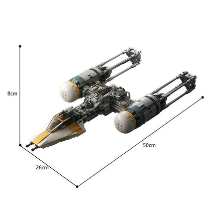 BTL-A4 Strike Fighter MOC Building Kit | Futuristic Spacecraft Model - 4