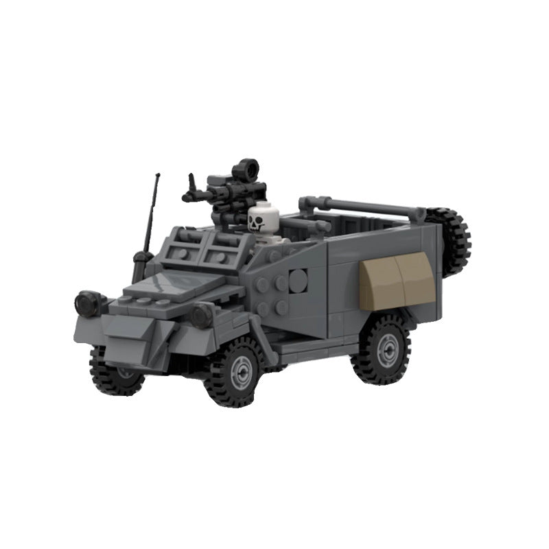 BTR-40 Armored Vehicle Building Kit | LEGO-Compatible MOC - 1