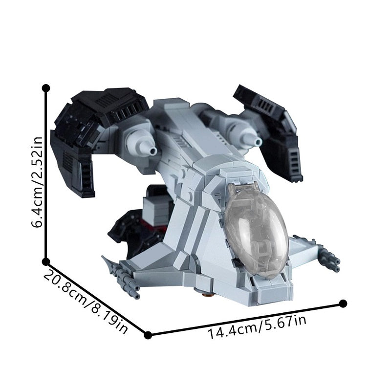 Bubble Cockpit Armored Dropship MOC Building Kit - 4