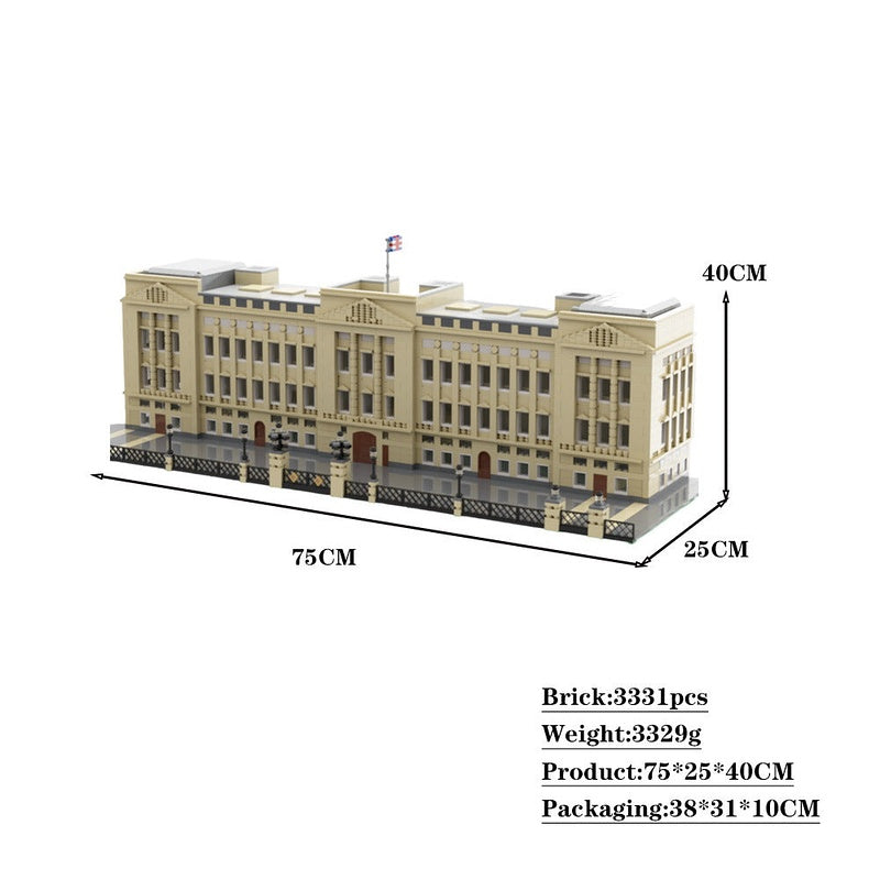 Buckingham Palace MOC Historic Landmark Architecture Building Kit - 4