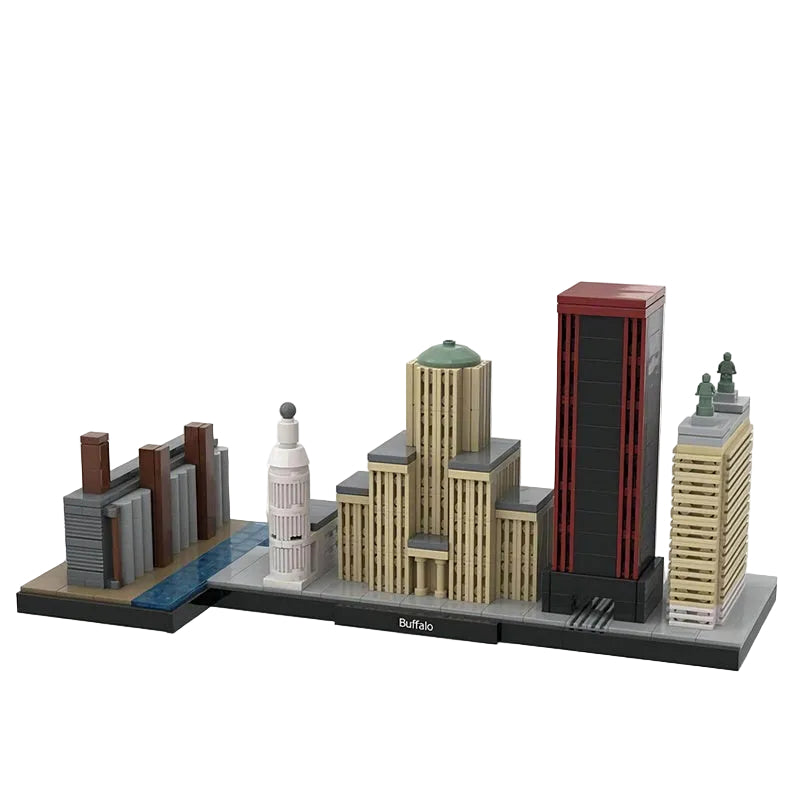 Buffalo Skyline Building Kit | LEGO-Compatible MOC - 3