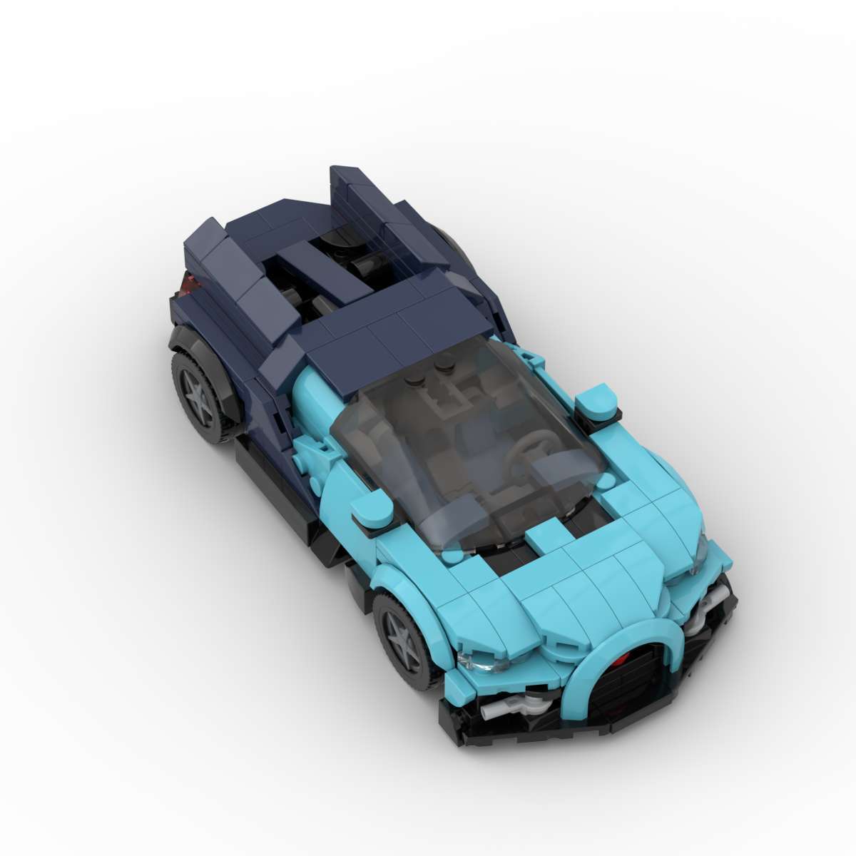 bugatti tourbillon building set | 332 pcs | moc-187271 - 4