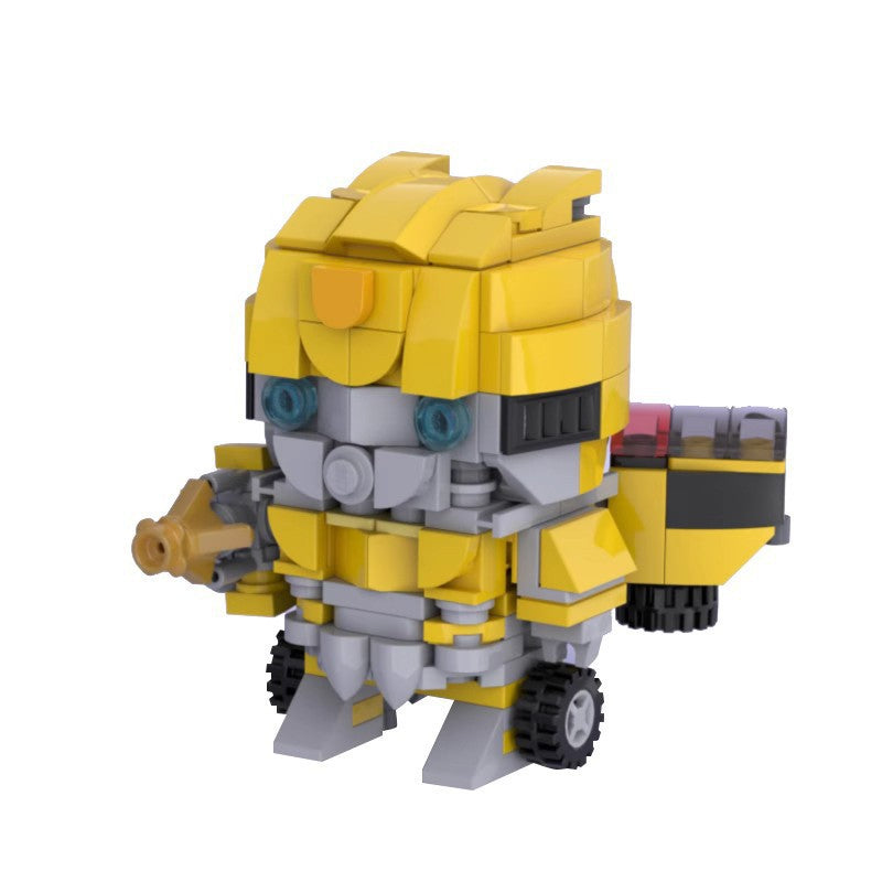 bumblebee brickheadz moc set | lego-compatible robot build | 221 pcs - 2