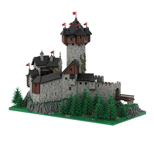 Burg Falkenstein Castle Building Kit | LEGO-Compatible MOC - 1