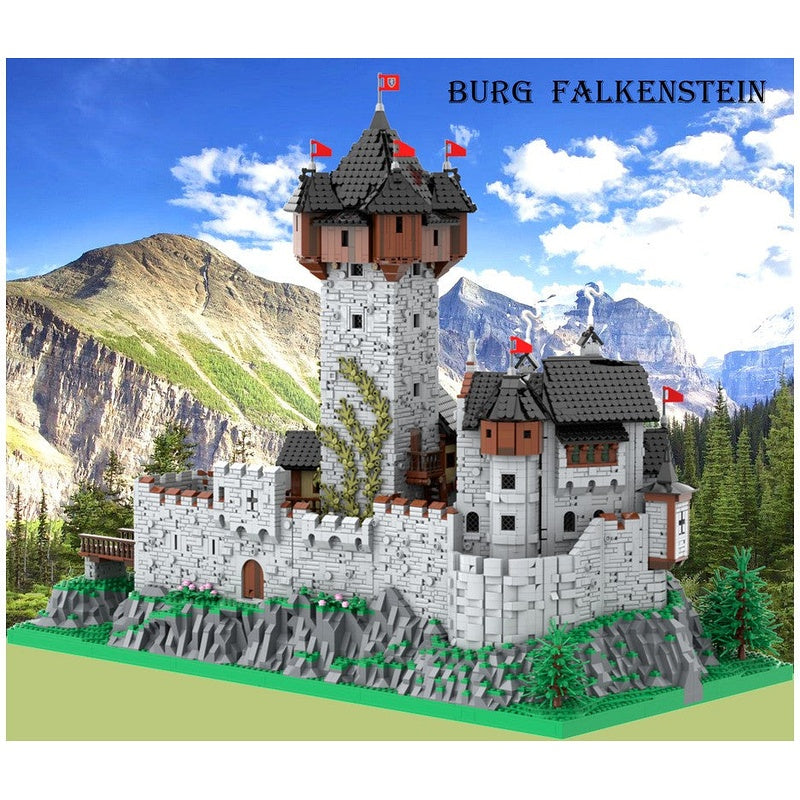Burg Falkenstein Castle MOC Building Kit | Medieval Fortress Architecture - 3
