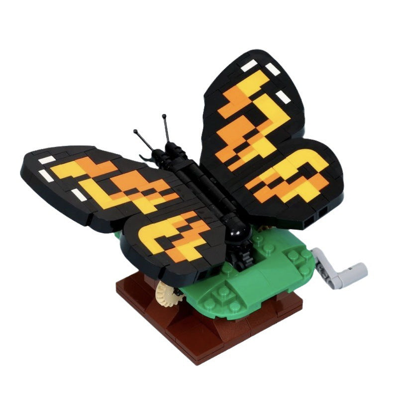 Butterfly Sunning its Wings Building Kit | LEGO-Compatible MOC - 1