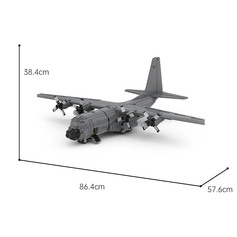 C-130 Military Transport Plane Building Kit | LEGO-Compatible MOC - 3