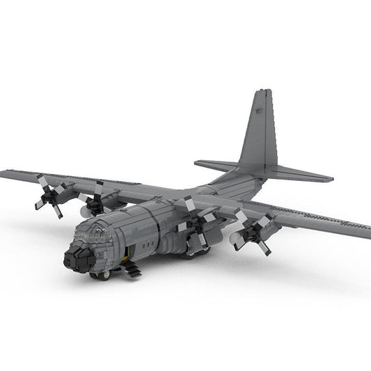 C-130 Military Transport Plane MOC Building Kit | Tactical Airlifter Model - 1