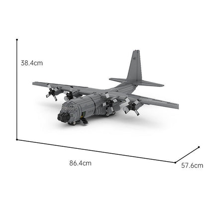 C-130 Military Transport Plane MOC Building Kit | Tactical Airlifter Model - 2