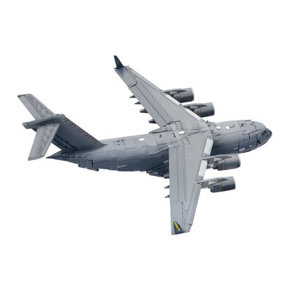 C-17 Heavy Cargo Transport MOC Aircraft Building Kit | Military Airlifter Model - 1