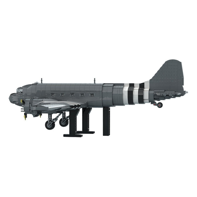 C-47 Skytrain MOC Transport Aircraft Building Kit | Military Aviation Model - 3