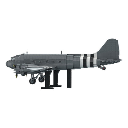 C-47 Skytrain MOC Transport Aircraft Building Kit | Military Aviation Model - 3