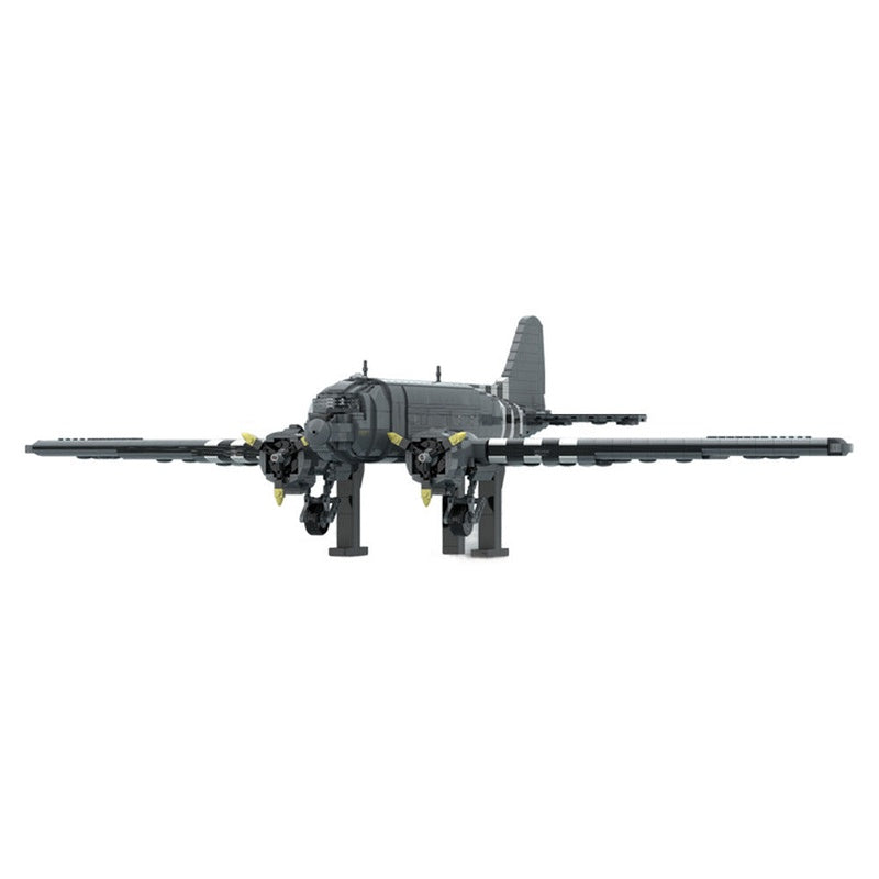 C-47 Skytrain MOC Transport Aircraft Building Kit | Military Aviation Model - 5