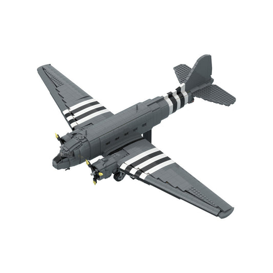 C-47 Skytrain Transport Aircraft Building Kit | LEGO-Compatible MOC - 1