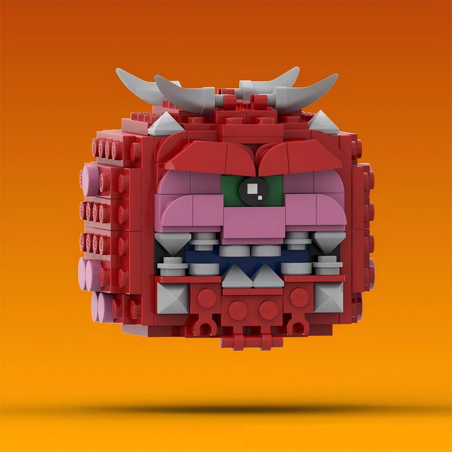 cacodemon brickheadz building kit | doom | moc-190304 - 3