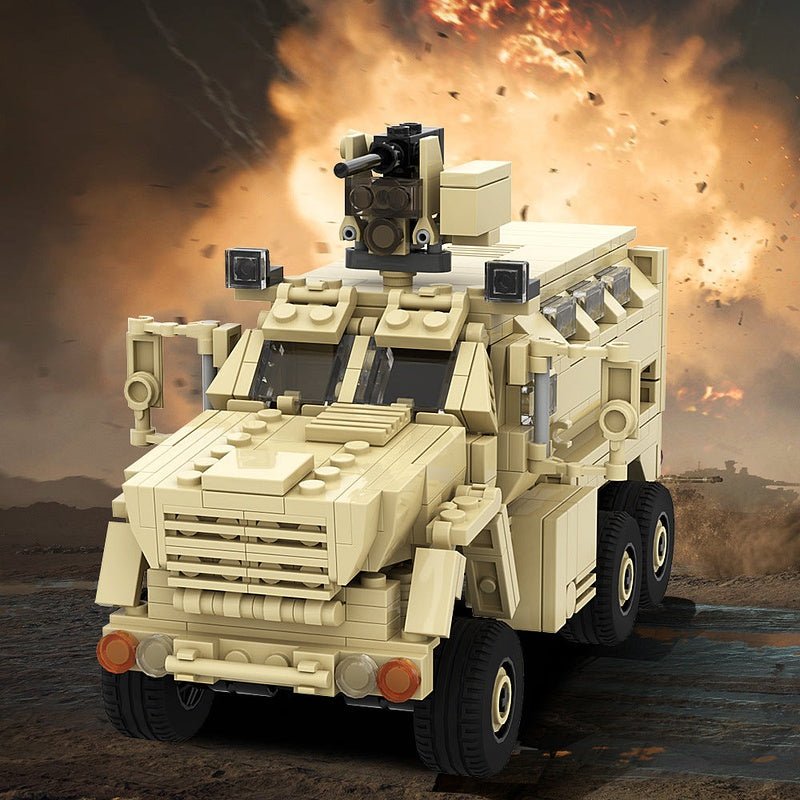 Caiman MRAP Tactical Vehicle MOC Building Kit | 521 PCS Armored Vehicle Model - 2