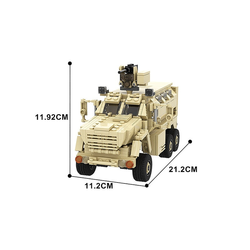 Caiman MRAP Tactical Vehicle MOC Building Kit | 521 PCS Armored Vehicle Model - 5