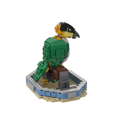 Caique Parrot MOC Building Kit | Colorful Tropical Bird Model - 1