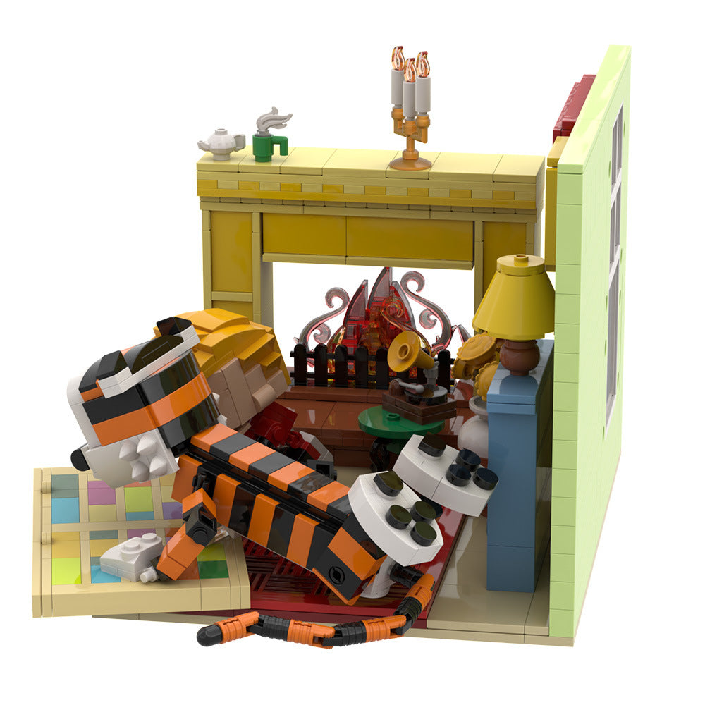 calvin & hobbes home scene building kit | lego compatible moc - 6