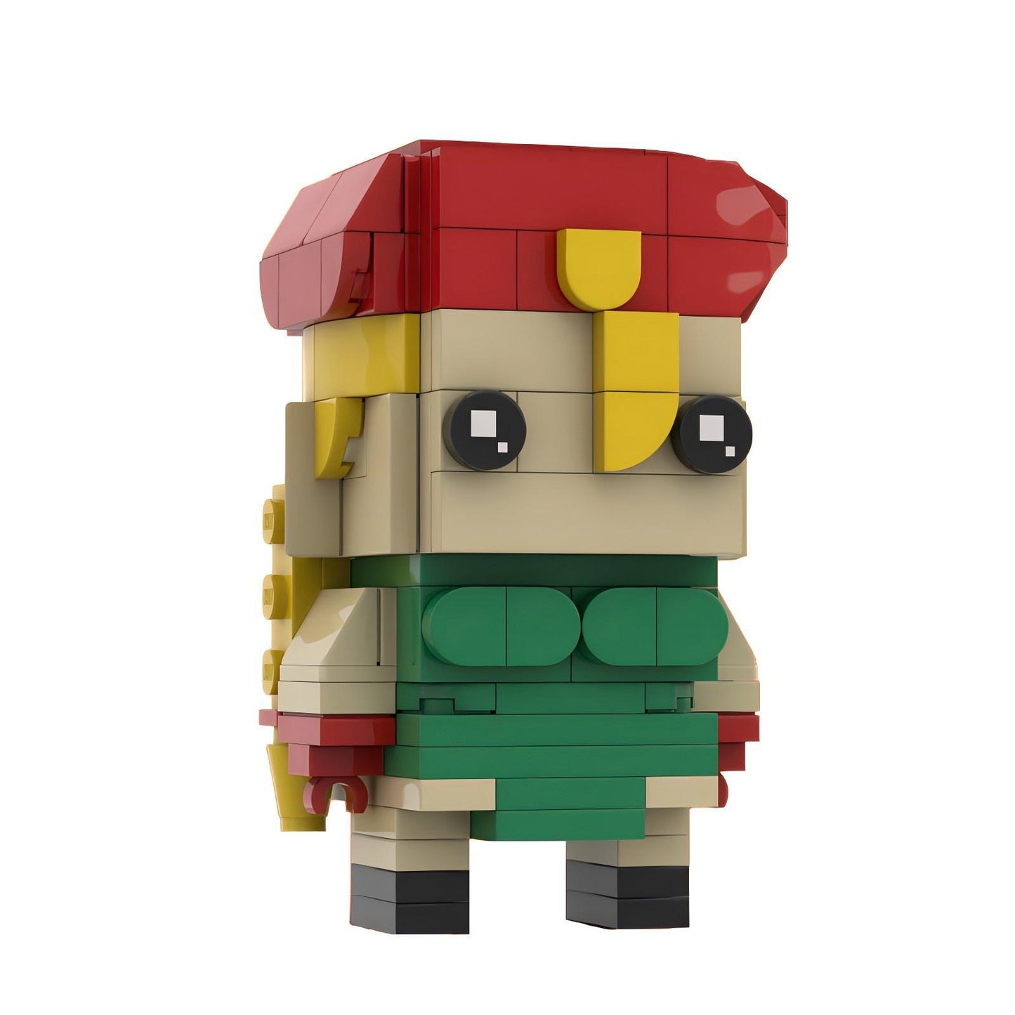 cammy custom brickheadz building kit | street fighter | moc-92739 - 1