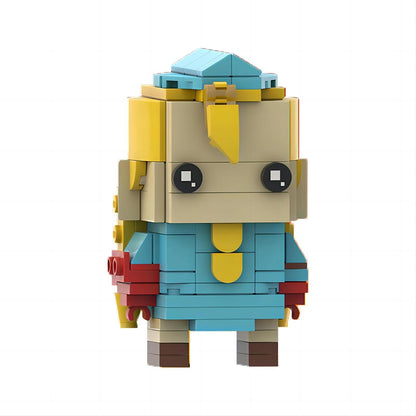 cammy white brickheadz building kit | street fighter | moc-138372 - 1