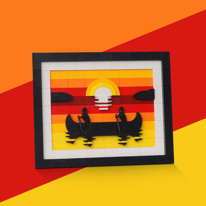 Canoe at Sunset Building Kit | LEGO-Compatible MOC - 3