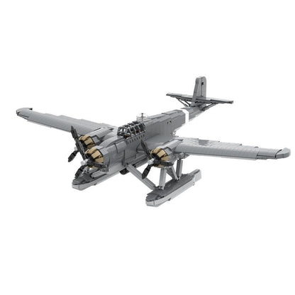 CANT Z.506 Airone Seaplane MOC Building Kit | 1/35 Scale Military Aircraft Model - 1