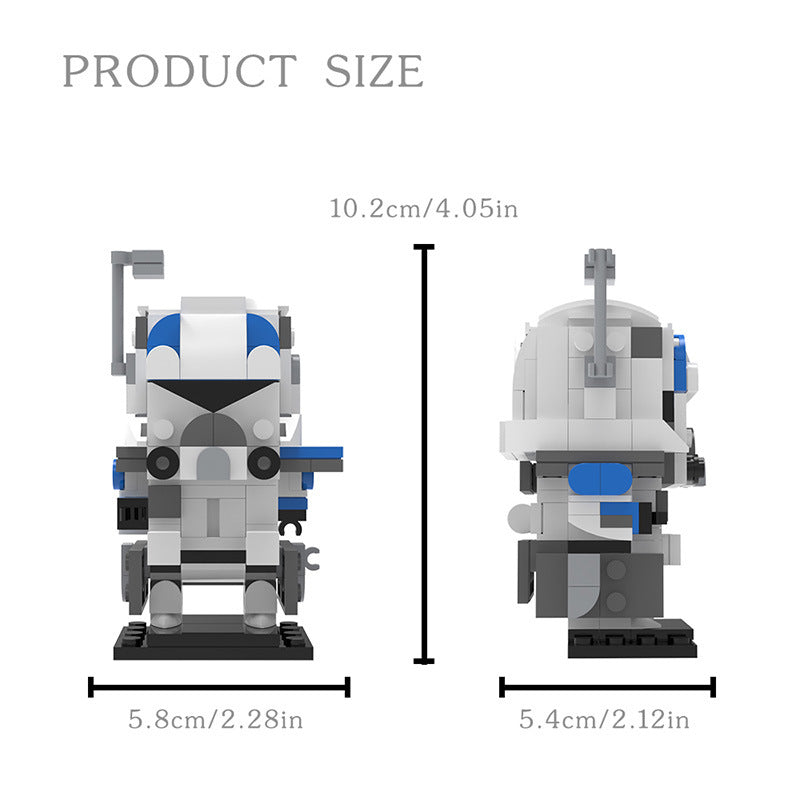 capitaine rex brickheadz building set | star wars | moc-83166 - 2