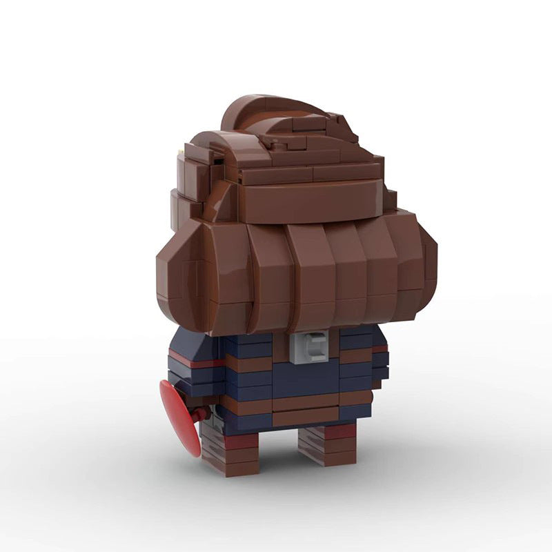 captain carter brickheadz building set | lego-compatible moc toy - 4