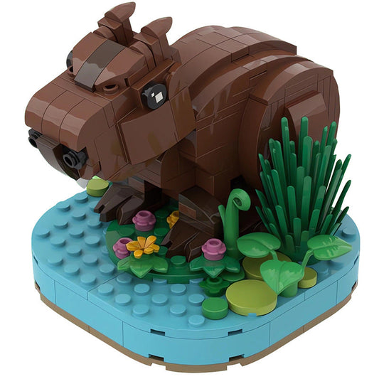 Capybara Model Building Kit | LEGO-Compatible MOC - 1