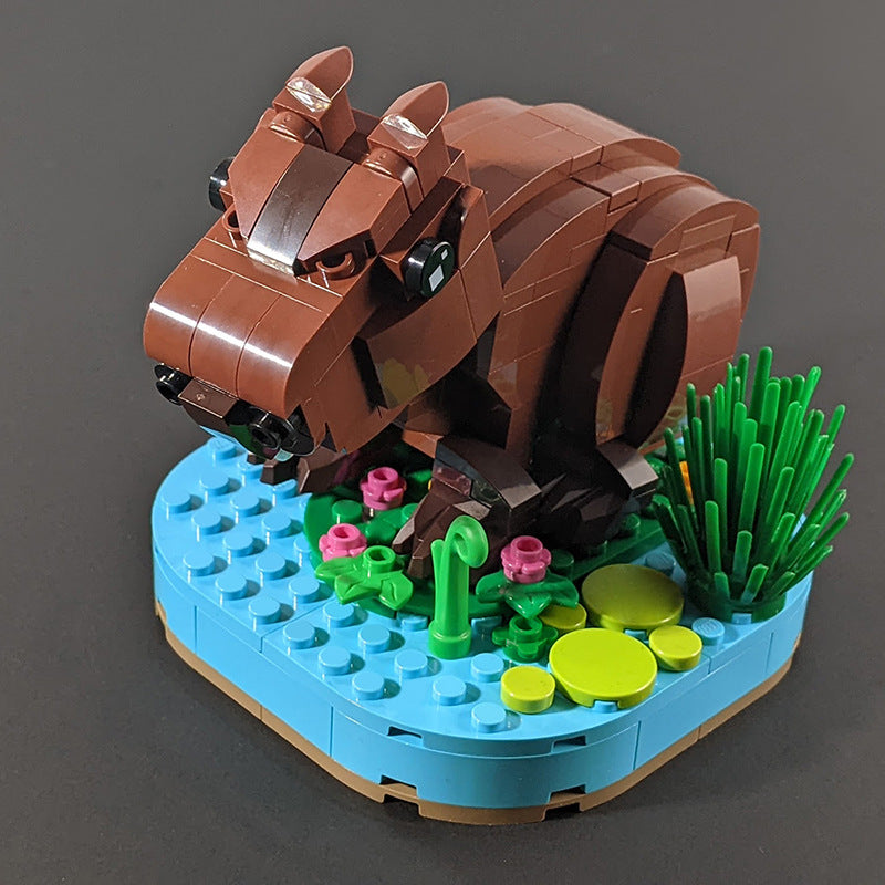 Capybara Model Building Kit | LEGO-Compatible MOC - 3
