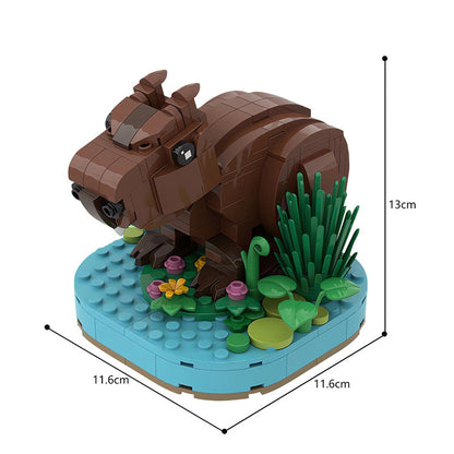 Capybara Model Building Kit | LEGO-Compatible MOC - 4