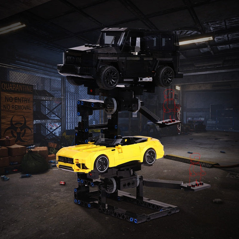 Car Display Stand MOC Building Kit | Automotive Showcase Platform - 3