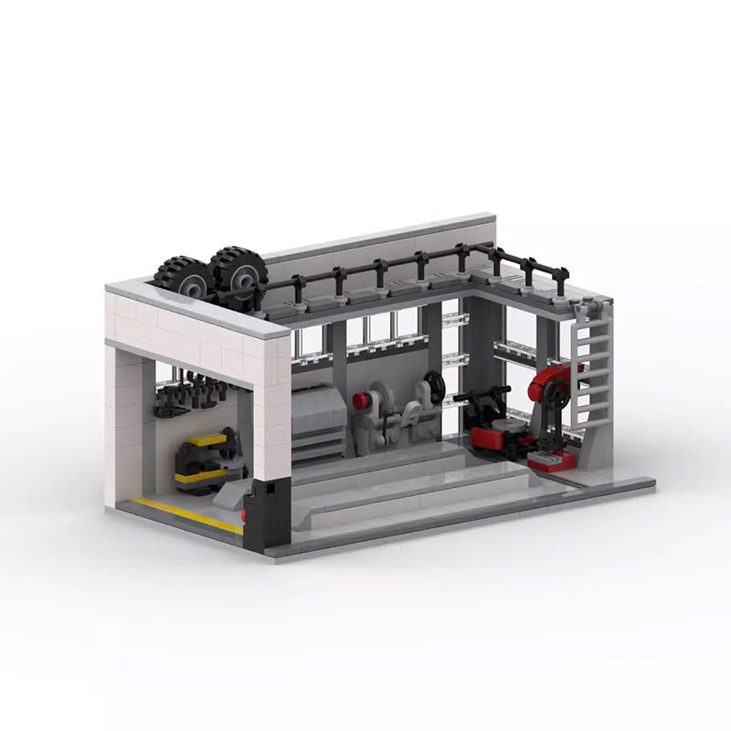 car repair shop compatible building set | 494 pcs - 3