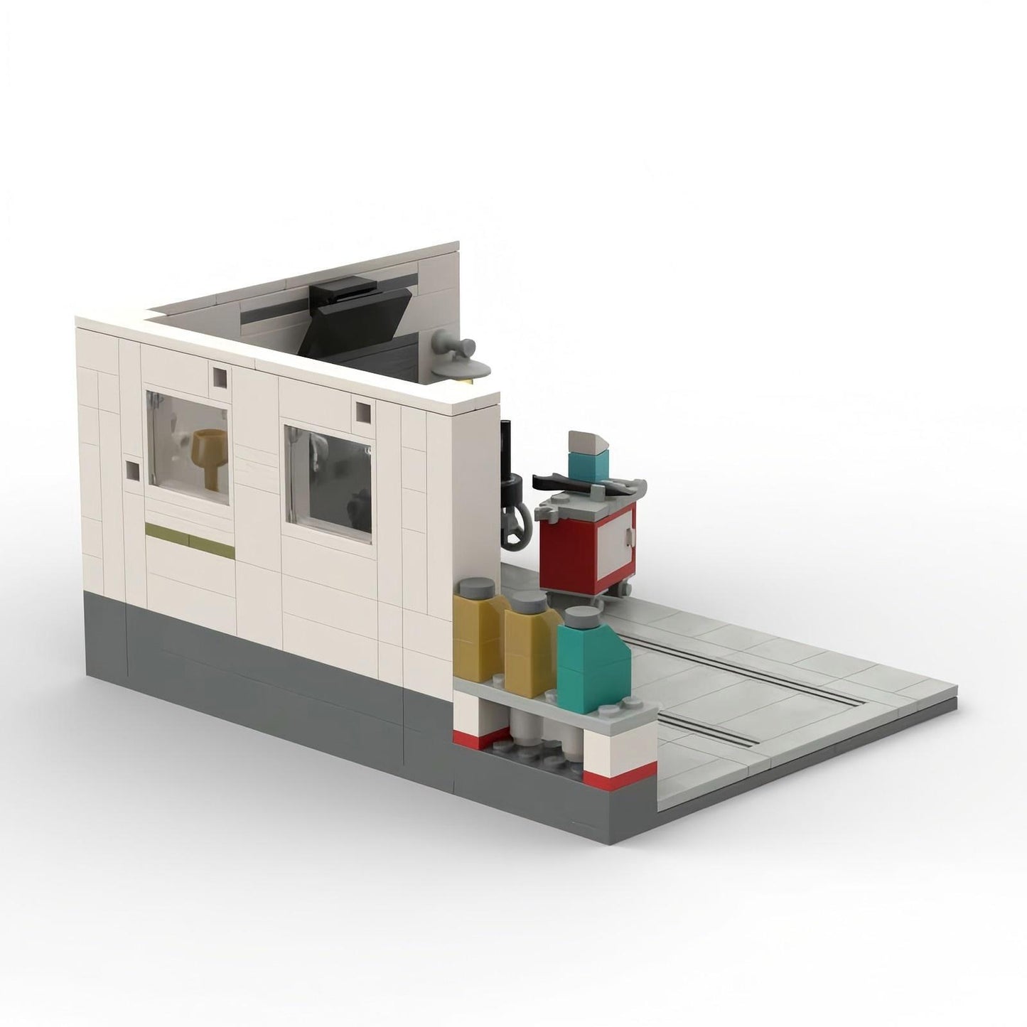 car repair shop lego-compatible building set - 3