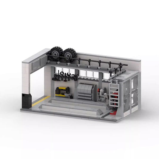 car repair shop lego-compatible building set | 494 pcs - 1