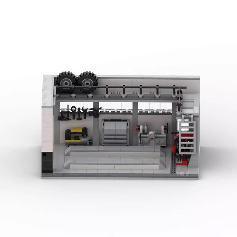 car repair shop lego-compatible building set | 494 pcs - 2