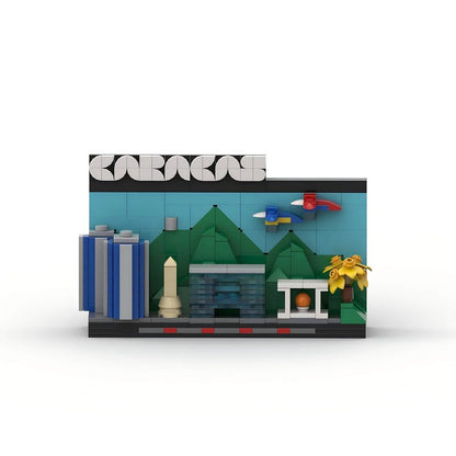 Caracas Skyline 3D Postcard Building Kit | LEGO-Compatible MOC - 3